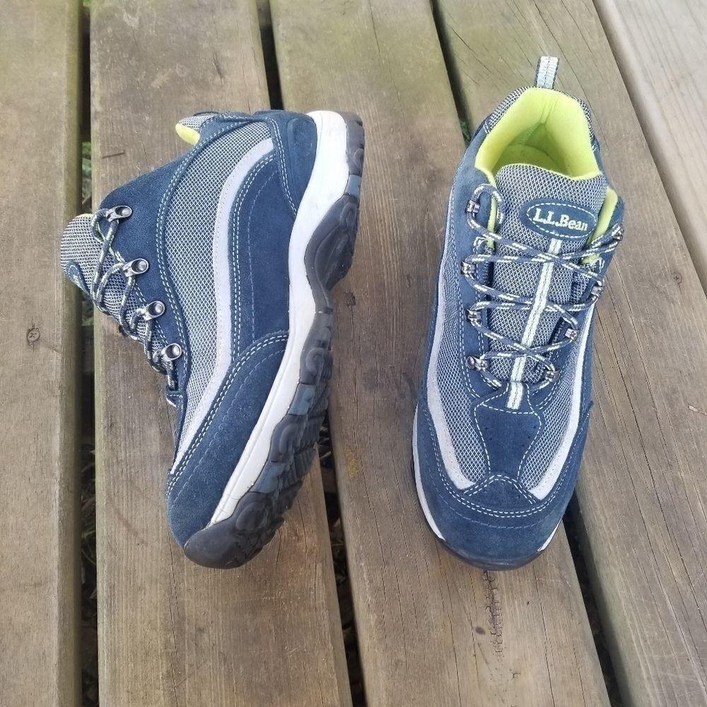 L.L.Bean Tek‎ 2.5 Waterproof Hiking Low Boot Shoes 11 Blue Green Gorpcore